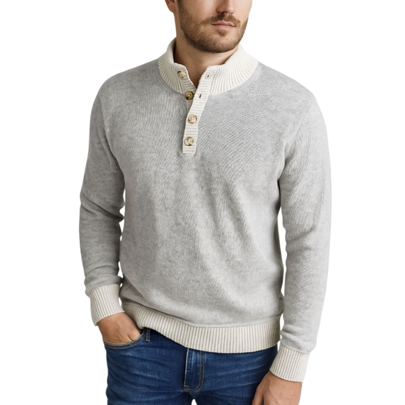 Gap XL Men's Light Grey Knit Sweater - Picture 1 of 7